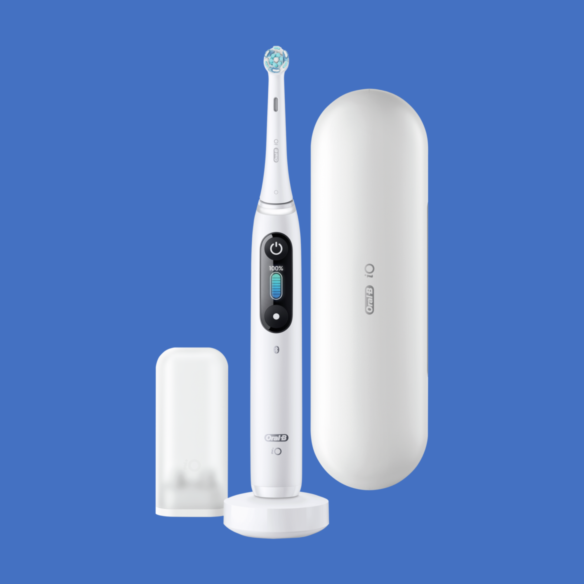 Oral B iO6 White Alabaster & Pink Sand Electric Toothbrush Duo